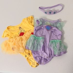 Disney Princess Onesies 3mos.